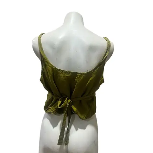 Rhythm Women's Olive Green Tie-Back Tank Top Size Large Casual