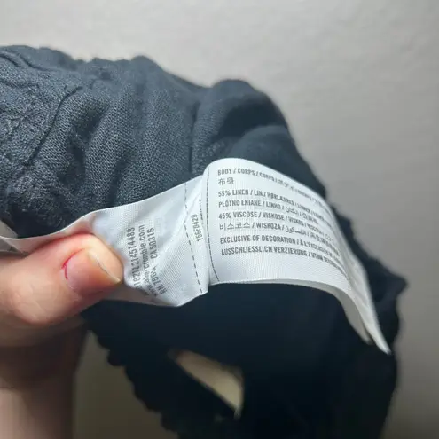 Abercrombie & Fitch NWT  black wide leg pants women's xs SHORT
casual flowy - Image 6