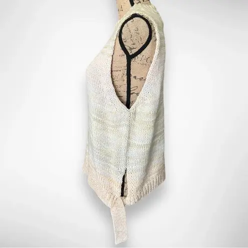 Evereve 525 Women's Neutral Ombre Knit Mockneck Sleeveless Tank XL | NWT