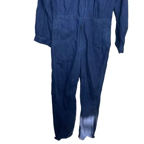 The Only Jane Boiler Suit Blue Jump Two Denim Long Sleeve High Neck Jumpsuit 6