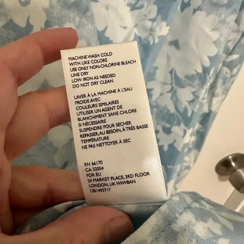 Urban Renewal | NWT Blue White Floral Puff Sleeve Boho Cottagecore Mini Dress, S