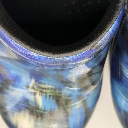 Dansko Women's Professional Clog Blue Brush Patent Comfort Size 37