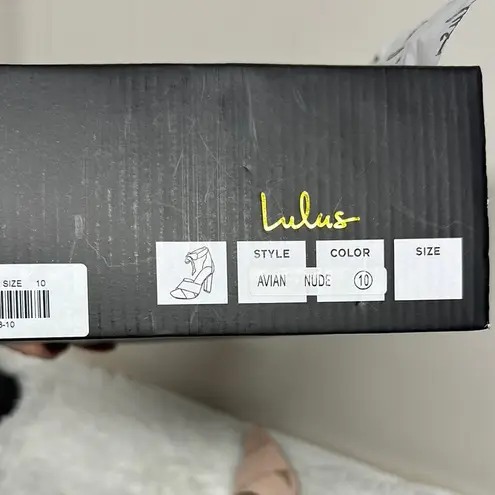 Lulu's Pink Heels with Crossover Straps Size 10