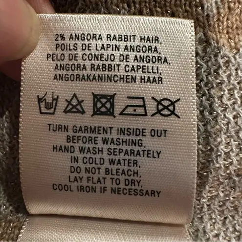 Angel Of The North Anthropologie Cardigan Women's Small Icebloom Metallic Knit