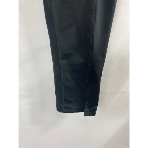 Lucy Activewear Lucy Womens Lucy Tech Black Small Slit Split Mesh Leggings Medium