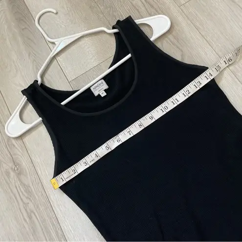 Armani Collezioni Tank Top stretchy fitted womens Black (size 42) chic office