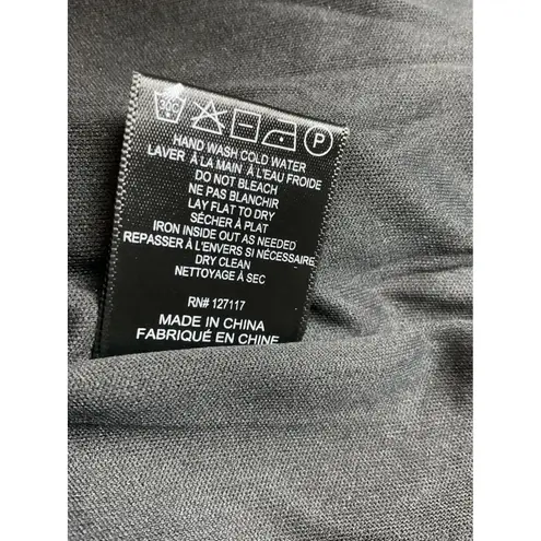 Belle Badgley Mischka Black Sleeveless Choker Neck V-Neck Party Cocktail Dress