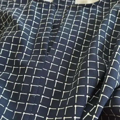 Lark & Ro Navy Blue White Checkered A