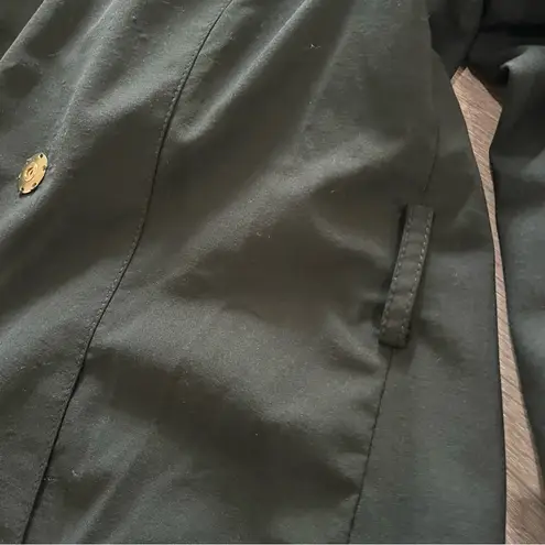 WORTH NEW YORK Women's wool blend trench coat jacket small Black