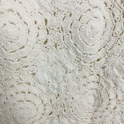 Free People  Racing Hearts ecru ivory all over crochet dress. Size XS