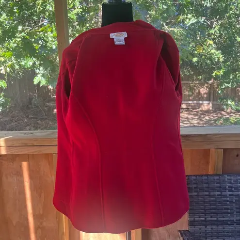 Talbots  Red 100% Wool Classic Style Coat Size 4