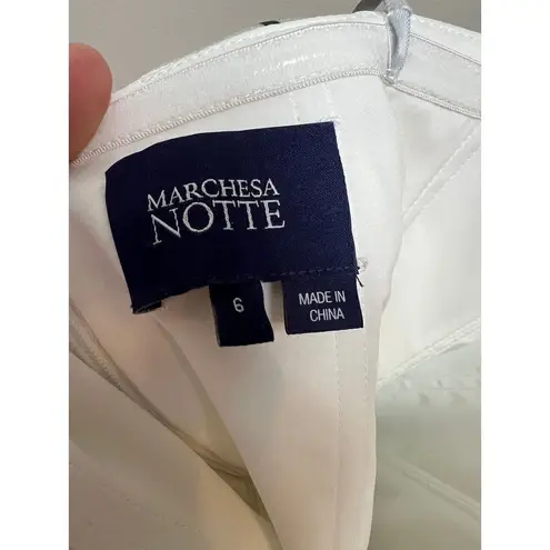 Marchesa Notte Erwina Dress Size 6 White