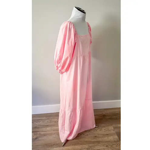 Zanzea Bridgeton Vibes Pale Pink Peasant Maxi Dress