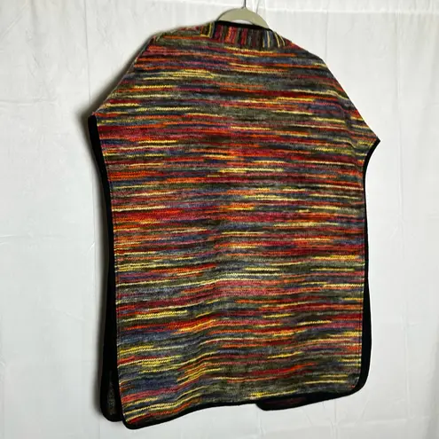 Color Works Rainbow Cape Sweater Size Small/Medium Yellow