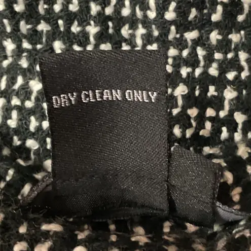 Sandro Sportswear Tweed Blazer Jacket Size M Black Snap Front Pockets Lined