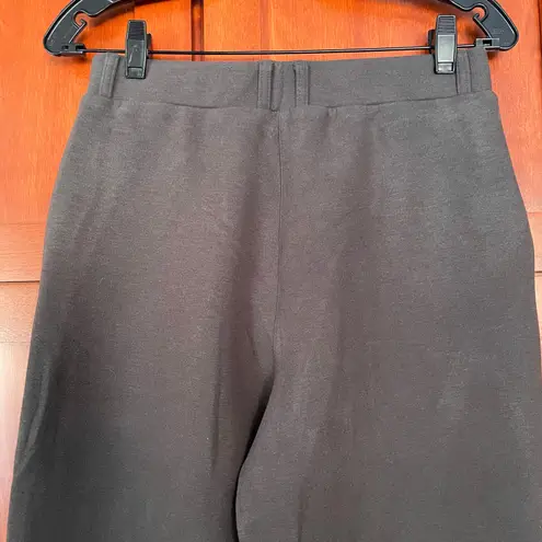 OGL FuzzLuxe Pant Straight Leg High Waisted Pull On Deep Grey Size Medium Gray
