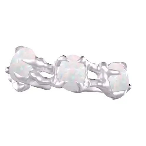 Boutique Opal Ring, Adjustable Ring, 925 Silver Statement Ring, Women