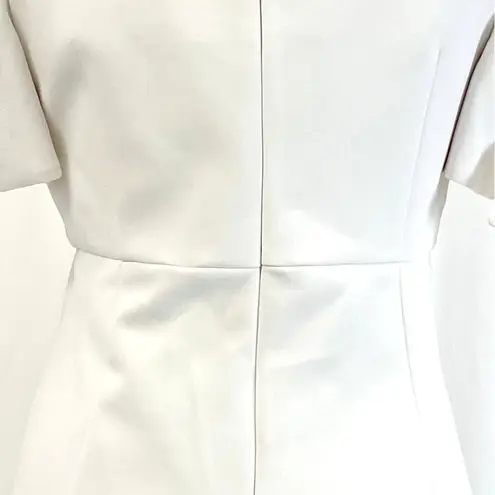 Milly NEW Womens 12 Tie Mod Dress White Cold Shoulder Wedding Bridal Elopement