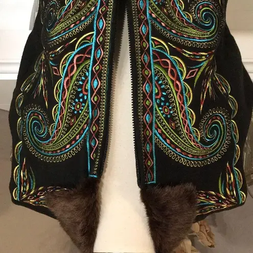 Bob Mackie Wearable Art Embroidered Fleece…