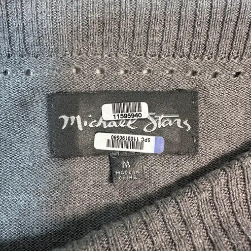 Michael Stars Sweater M | Grey Cowl Neck Tunic | Wool Blend | MSRP $158