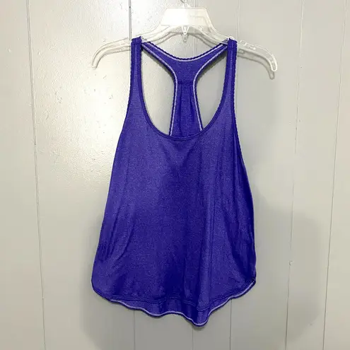 Lululemon  105 F Singlet Heathered Bruised Berry Scalloped Athletic Tank Top 4