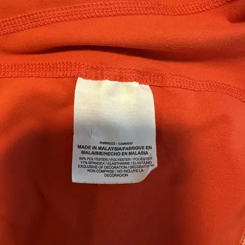 Nike  Dri-Fit Running Quarter Zip‎ Long Sleeve Athletic Top Orange Red Women's