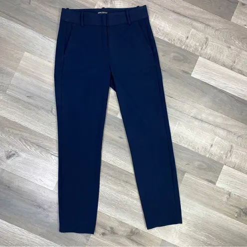 J. Crew Mercatile Slim Crop Ruby Pant Navy Blue 2 Blue