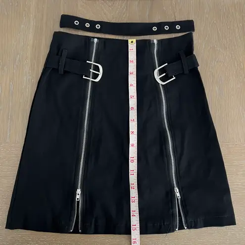 Black Double Zipper Mini A