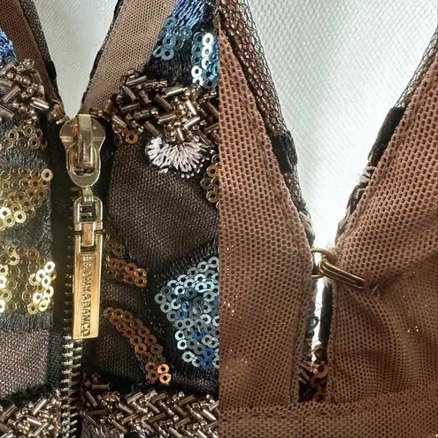 Bronx and Banco Paradise Flare Sequins Mini Formal Dress Size US 4