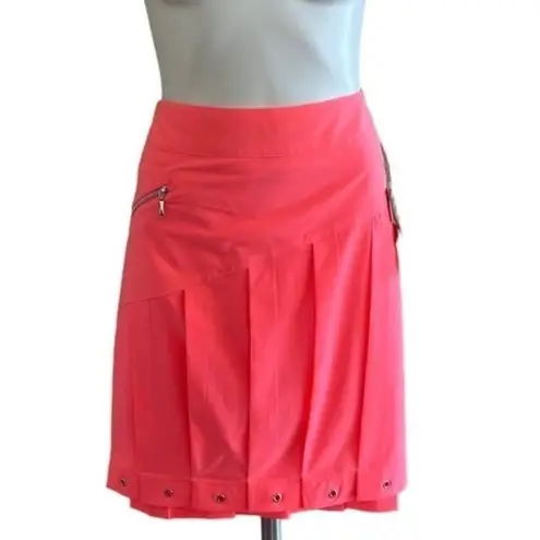 JAMIE SADOCK Core Air Hybrid Pleated Skort Mimosa Size 14 NEW Pink