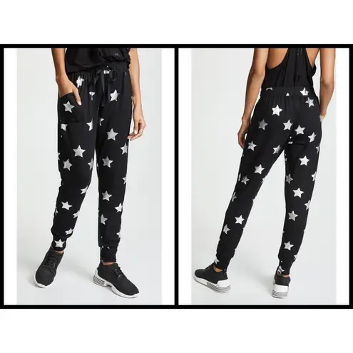 Terez 💕💕 Silver Stars Foil French Terry Joggers