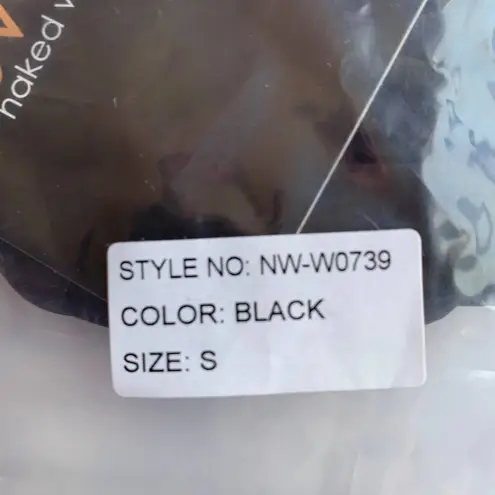 Naked Wardrobe NWT Bandeau Bikini Set in Black