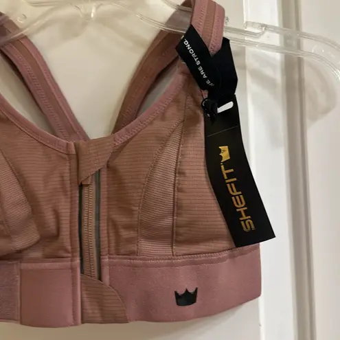 SheFit Ultimate Sports Bra XS Rose Taupe NEW