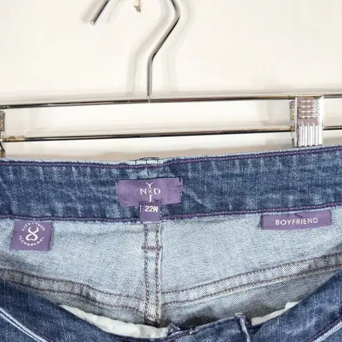 NYDJ Not Your Daughters Jeans Plus Size 22W Capri Crop Distressed High Rise 1444