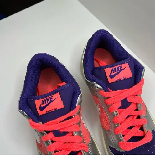 Nike  Dunk Low Women's 9, purple hot pink silver Fashion sneakers Shoes - Image 6