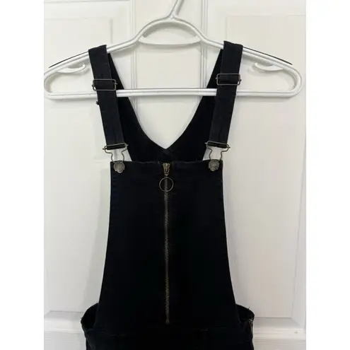 PacSun  Black Denim Overalls Women’s Size 25 Workwear Minimalist Festival Boho - Image 3