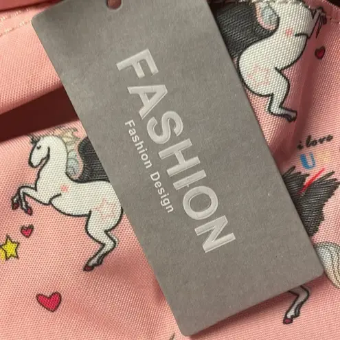 Fashion Design Girls Unicorn Print School Bag Rucksack Backpack Pink 16” NWT