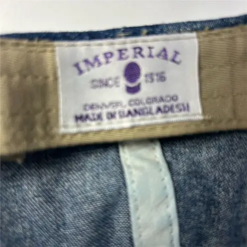 Imperial Vintage Denim Baseball Cap Blue Golf Embroidered Unisex Hat