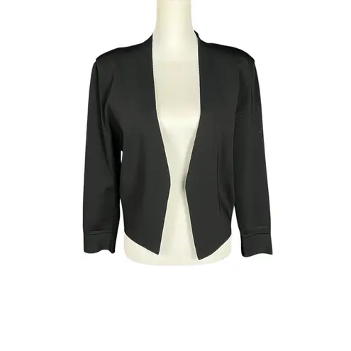 MM.LaFleur Cardigan Jacket Women’s XL Black Night Out Office Open Front Stretch
