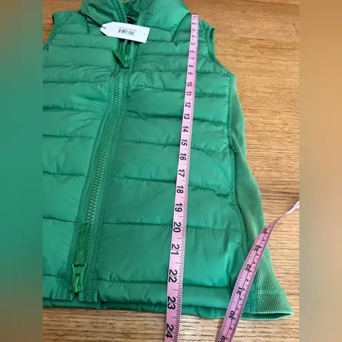 Universal Standard NWT puffer side ribbed panel vest zip sz 4XS 00/0 16β p2p