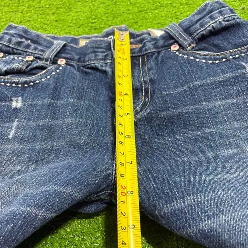 Cruel Girl Vintage Y2K Jeans Embroidery Low Rise Bootcut Denim Distressed