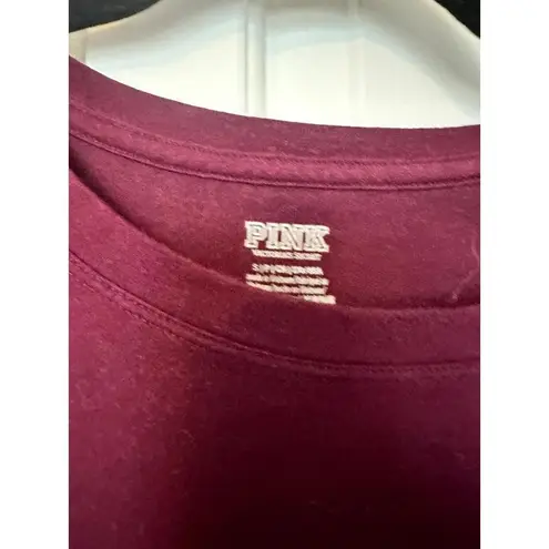 PINK Victoria's Secret Burgundy T