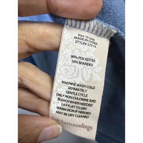 Soft Surroundings womens large Ultra Soft Cardigan Faux Suede Wrap drape jacket