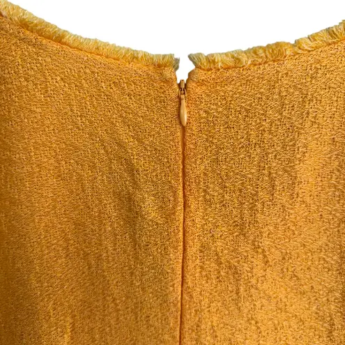 St. John Collection Caris Knit Dress Wool Blend Orange Size 10 NEW