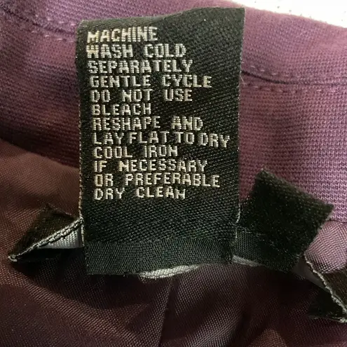 Sandro Sportswear Purple 2 Button Blazer Jacket Pleated Collar Lined Size M