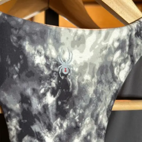 Spyder Racerback Sports Bra - Medium Impact - Translucent Lt. Gray Size Small