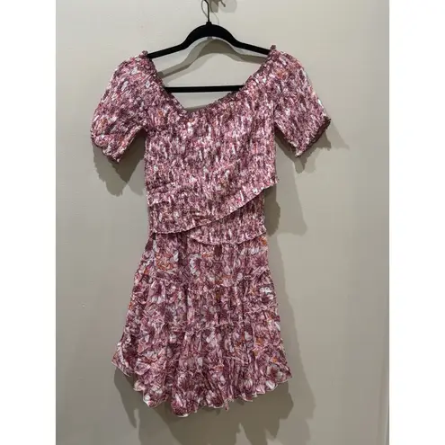 Poupette St. Barth Soledad Mini Dress size M NWT Smocked Off