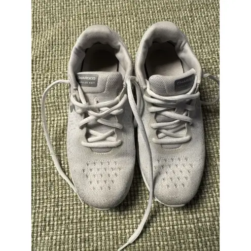 Under Armour  Women's Charged Impulse‎ Knit Sneakers Light Grey And White Size 7.5