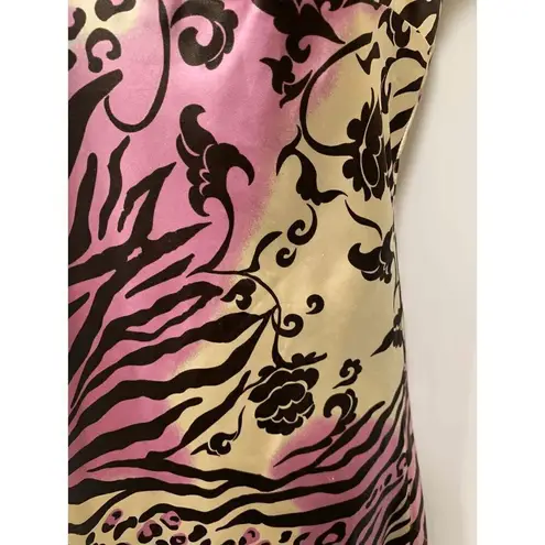 Whispers Animal and Floral Print Chemise Purple