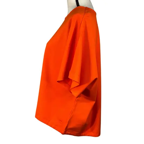 Betabrand X-Large Agile Drawstring Boxy Tee Top Short Dolman Sleeves Stretch